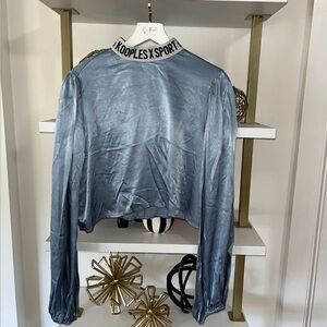 The Kooples Blue Satin Top